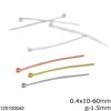 Silver 925 Head Pin 0.4x10-60mm with Ball 1.3-1.5mm