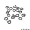 Silver 925 Jump Ring 0.6-0.9mm Rhodium Plated 