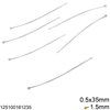 Γράνα Ασημένια 925 0.5mm με Μπίλια 1.5-2mm
