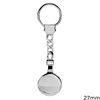 Silver 925 Finished Keychain 22gr 27mm 