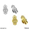 Silver 925 Ear Clip with Ball 10mm and Loop