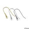 Silver 925 Earring Hook 17mm Thickness 0,5mm