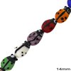 Glass Bead  Ladybug 14mm