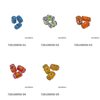 Murano Glass Beads with embossed designs 12x18mm