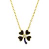 Silver 925  necklace with 4 Leaf Clover  12mm