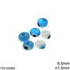 Murano Evil Eye Bead 6.5mm with Hole 1.5mm