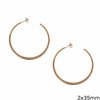 Stainless Steel Earring Hoops 2x35-55mm