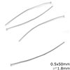 Silver 925 Head Pin 0.5mm with Head 1.8mm 