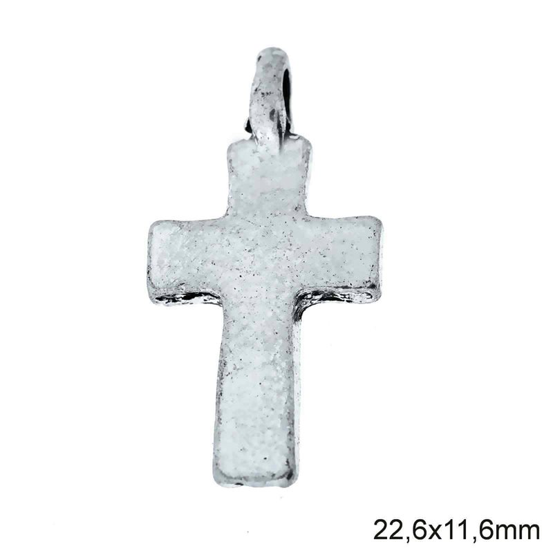 Casting Pendant  Cross 22.6x11.6mm