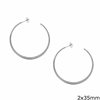 Stainless Steel Earring Hoops 2x35-55mm