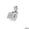 Stainless Steel  Pendant Dice 10mm