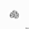 Silver 925 Knitted Bead 9mm
