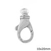 Silver 925 Lobster Claw Clasp 10x20mm