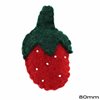 Pin with Felt Stawberry 80x42mm