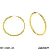 Silver 925 Hoop Earrings 14-85mm