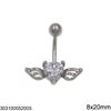 Stainless Steel Belly Button Rings in Various Designs