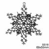 New Years Lucky Charm Snowflake 69x55mm