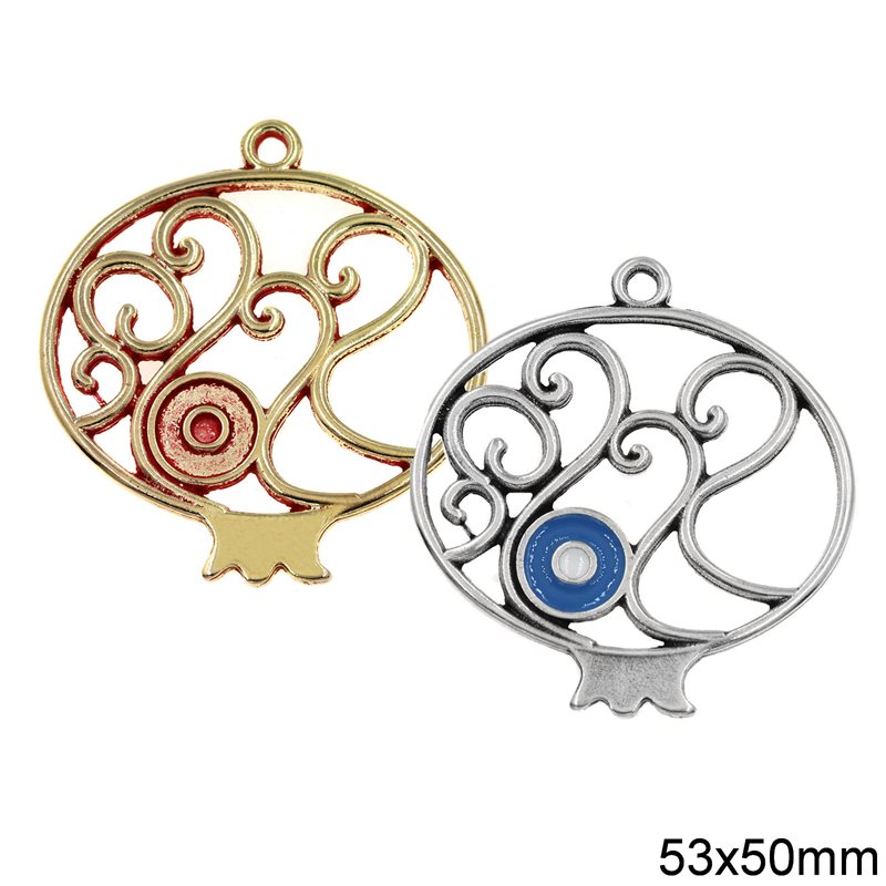 2022 New Years Lucky Charm Pomegranate 53x50mm