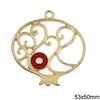 2022 New Years Lucky Charm Pomegranate 53x50mm