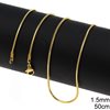 Stainless Steel Square Snake Chain 1.5mm