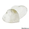 Mop-shell Pendant Heart 50x54mm