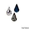 Glass Pearshape Rhinestone 13x7.8mm