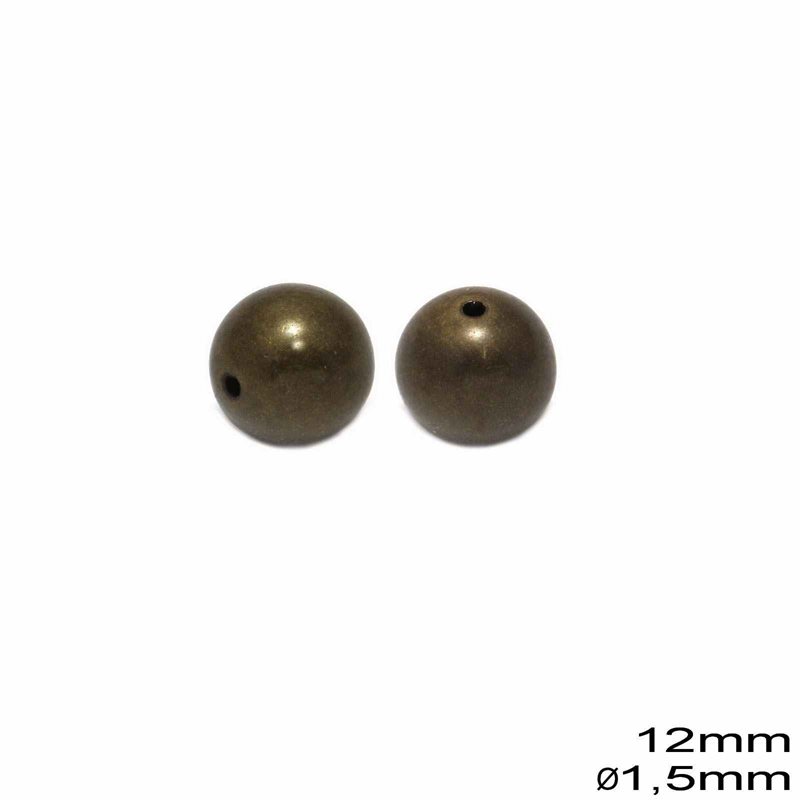 Plastic Round Bead 12mm with 1.5mm hole