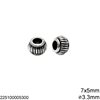 Casting Rondelle Bead 7x5mm with Hole 3.3mm
