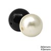 Plastic Pearl 30mm with 3-3.5mm hole