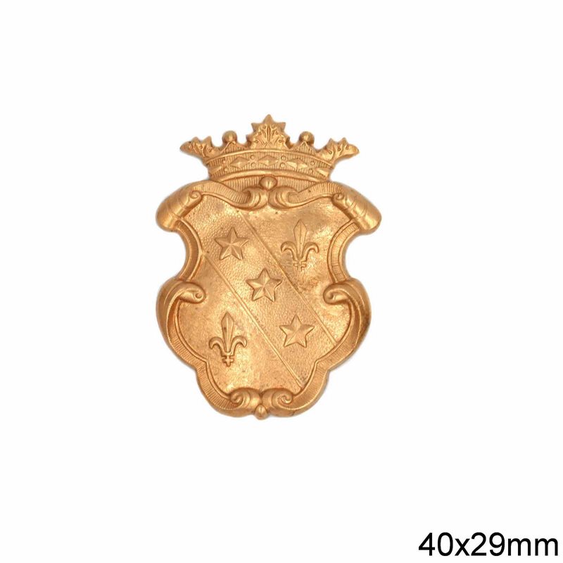 Brass Stamped Motif 40x29mm