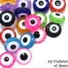 Plastic Evil Eye Bead  11x5mm with 1.5mm hole