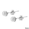 Silver 925 Earrings with Pearls 5mm