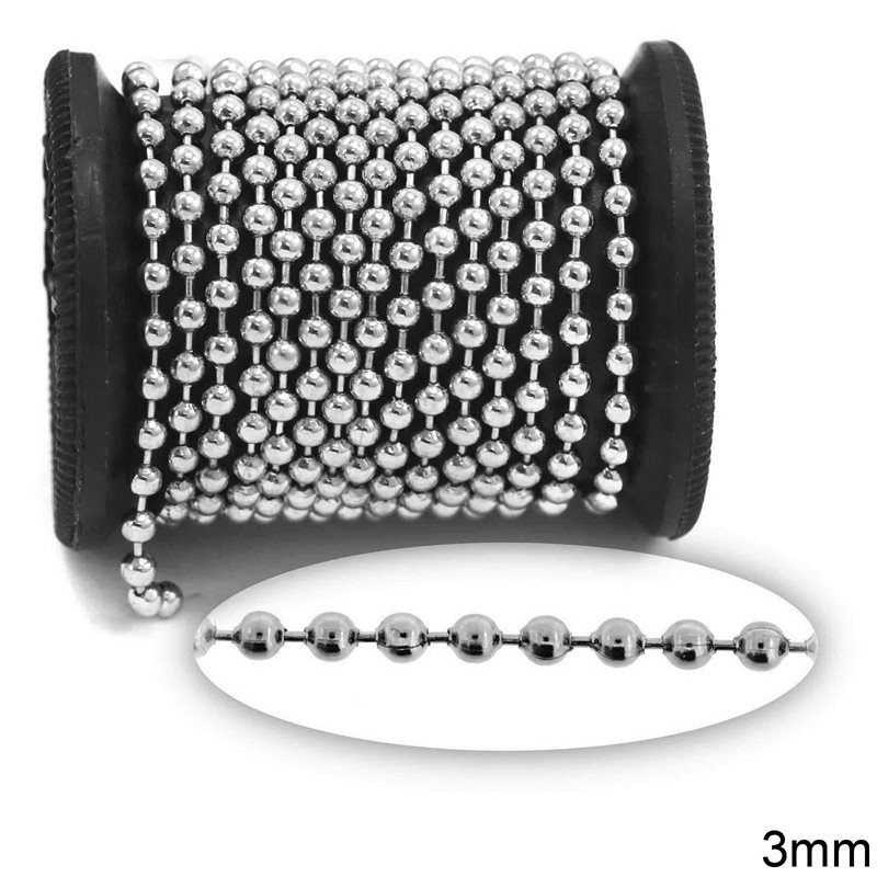 Αλυσίδα Σιδερένια Μπιλάκι 3mm