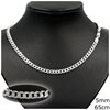 Silver 925 Gourmette Chain 5mm