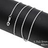 Silver 925  Handmade Diamond Cut Chain 1.7x2.5mm
