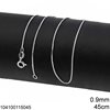 Silver 925 Venetian Link Chain 0.9mm