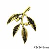 Casting Olive Branch Pendant 42x34.5mm