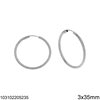 Silver 925 Hoop Earrings 14-85mm