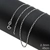 Silver 925  Figaro Chain  2.3mm