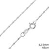 Αλυσίδα Ασημένια925  Χειροποίητη 1.15mm