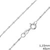 Silver 925  Handmade Curb Chain 1.15mm