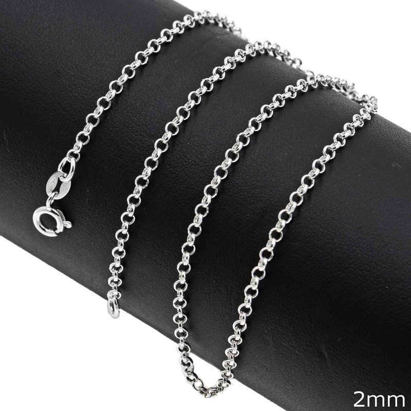 Silver 925 Rolo Chain 2mm