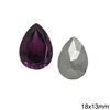 Pearshape Rhinestone 18x13mm