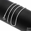 Silver 925 French Rope Chain 2mm