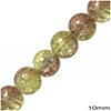 Glass Crackle Bead 10mm, 80cm