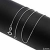 Silver 925 Round Venetian Link Chain 1mm