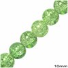 Glass Crackle Bead 10mm, 80cm