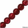 Glass Crackle Bead 10mm, 80cm