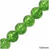 Glass Crackle Bead 10mm, 80cm