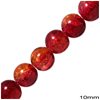 Glass Crackle Bead 10mm, 80cm